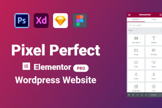 develop a responsive wordpress website using elementor pro