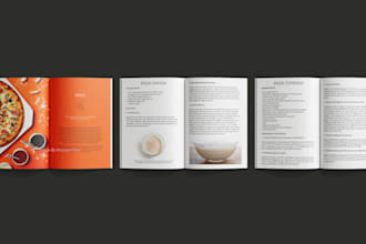 design and layout cookbook or recipe book