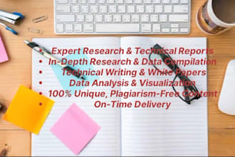 write professional technical reports, whitepapers, and research summaries