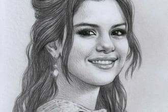 draw realistic pencil portrait sketch drawing