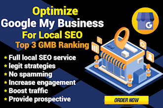 optimize google my business profile for local SEO, boost gmb top ranking