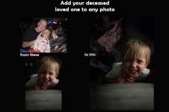 add a deceased loved one to any photo