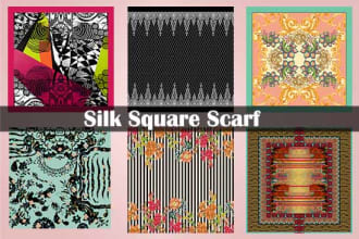 design amazing scarf prints in high resolution