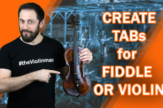 create tabs for fiddle or violin