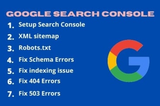 fix index coverage errors and schema error in google search console within 24hrs