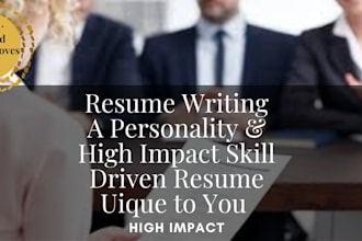 help you stand out with a unique high impact resume