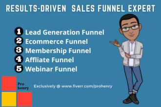 build gohighlevel sales funnel, website and be your go high level expert