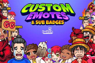 create custom twitch emotes and sub badges