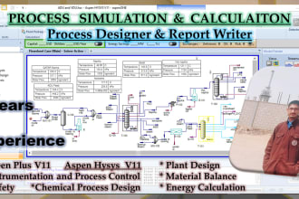 do chemical engineering simulation in aspen hysys plus and ms visio