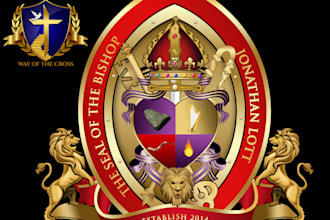 create stunning church and school seal logo  from scratch