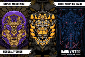 design unique mecha cartoon, character, mascot logo
