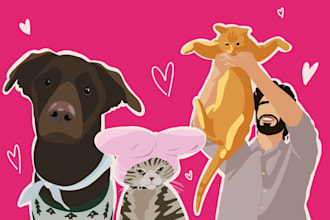 draw a faceless digital portrait for you