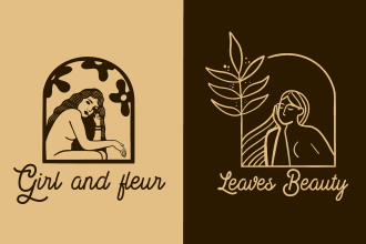 design feminine hand drawn logo
