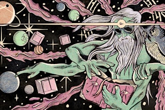 create high quality cosmic illustrations