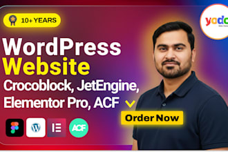 build dynamic wordpress website with crocoblock jetengine