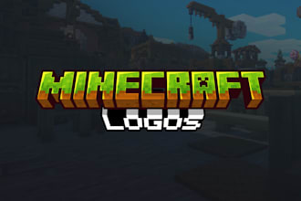 create a modern minecraft server logo for you