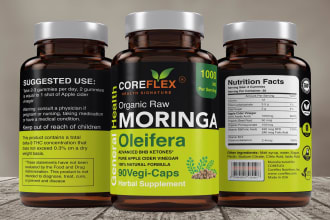 do supplement label, nutrition label, gummy label, vitamin label and packaging