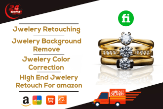 do HD quality full jewelry editing and retouching for your commercial use