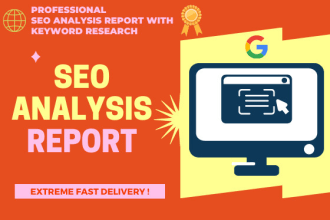create professional SEO analysis report within 2hrs