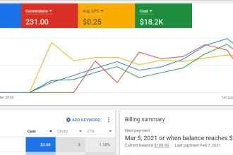 create ads and setup google adwords, PPC campaigns