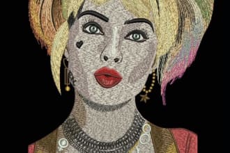 do embroidery digitizing  logo in 1 hour