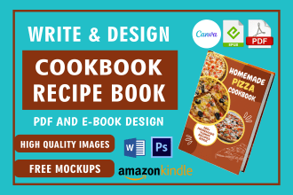 write and design cookbook diet plan for kindle and paperback