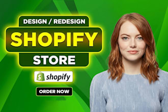 design shopify website or edit, customize, revamp, clone shopify store