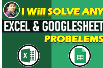 solve your excel and googlesheet problems