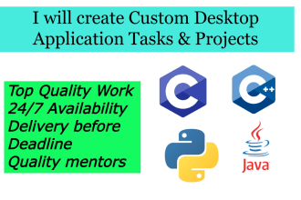 develop c, cpp, python scripts or java programming debug coding task or projects