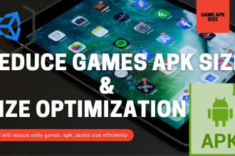 reduce unity games, apk, assets size efficiently