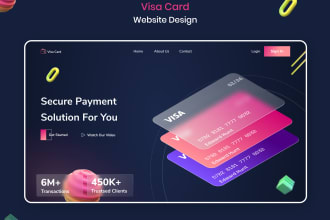 do web template or website ui in psd, xd or figma website