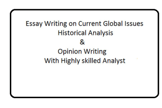 write essays and articles on current global issues