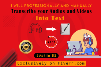 transcribe audio and video into text