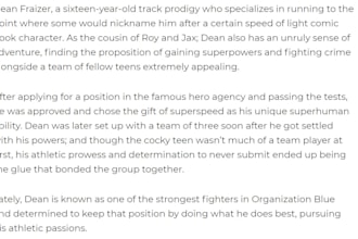 write character bios or backstories for you