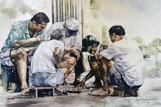 hand draw every realistic painting you need