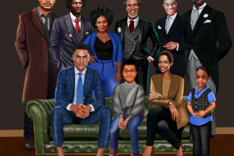 do african american illustration, awesome children book background illustration