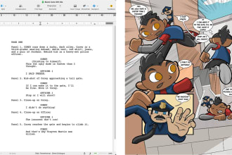 write professional comic book scripts