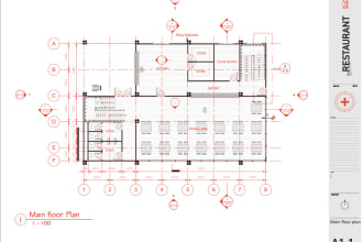 draw your floor plan,blueprint and working drawings