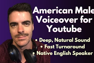 voice your youtube videos with a pro american male voice