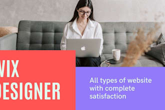 design wix landing page or wix website design
