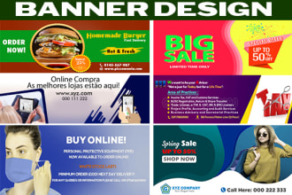 make nice banner design and headers for ads within few hours