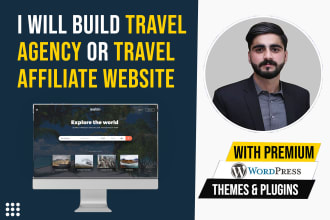 build a travel booking, travel agency, or travel affiliate website in wordpress