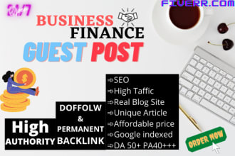 do guest post on business finance site