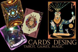 design stunning tarot, oracle, or game cards with unique art