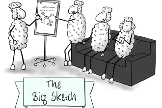 make a hand drawn sketch of your term