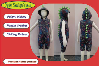 make sewing pattern for boys girls baby kids