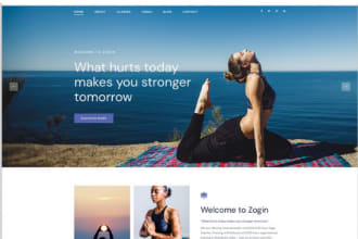 build healthcare, fitness, spiritual, and wellness website