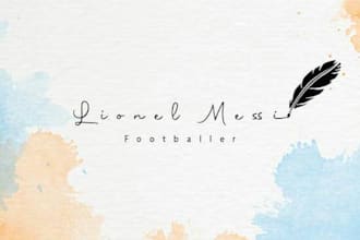 design a signature professional and modern business signature logo in 24hour