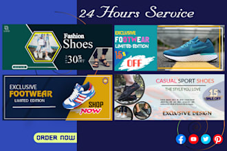 do design professional web banner, banner ads