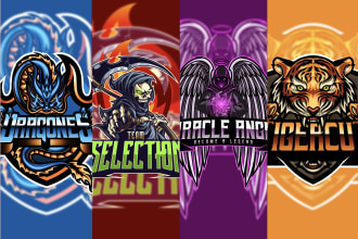 draw mascot, logo esports gaming, twitch, stream and youtube